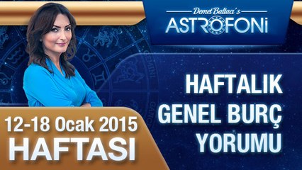 Haftalık astroloji ve burç yorumu videosu (12-18 Ocak 2015)
