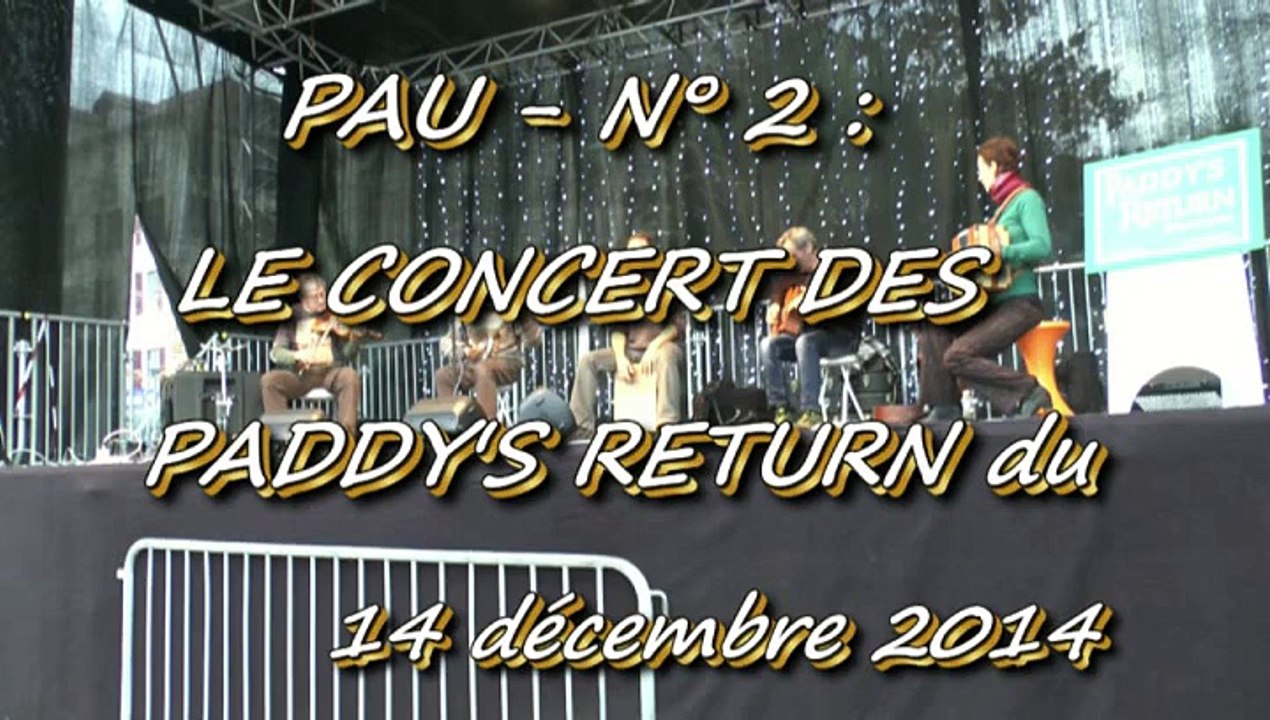 LA MUSIQUE QU'AIME MICHOU64 W-D.D. -  N° 2 - LE CONCERT DES PADDY'S RETURN DU 14 DÉCEMBRE 2014 - PLACE CLÉMENCEAU - PAU.