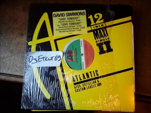 DAVID SIMMONS -LOVE TONIGHT(ATLANTIC REC 84)(RIP ETCUT)