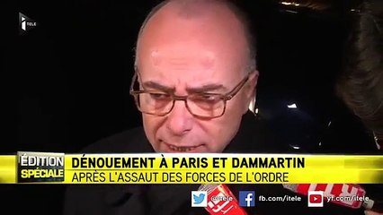 Bernard Cazeneuve remercie "du fond du coeur" les forces de l'ordre