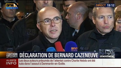 Assauts à la porte de Vincennes et à Dammartin-en-Goële (2/11): La déclaration de Bernard Cazeneuve - 09/01