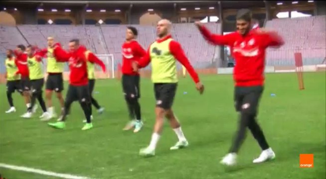 اللمسات الأخيرة للنسور قبل مواجهة الخضر