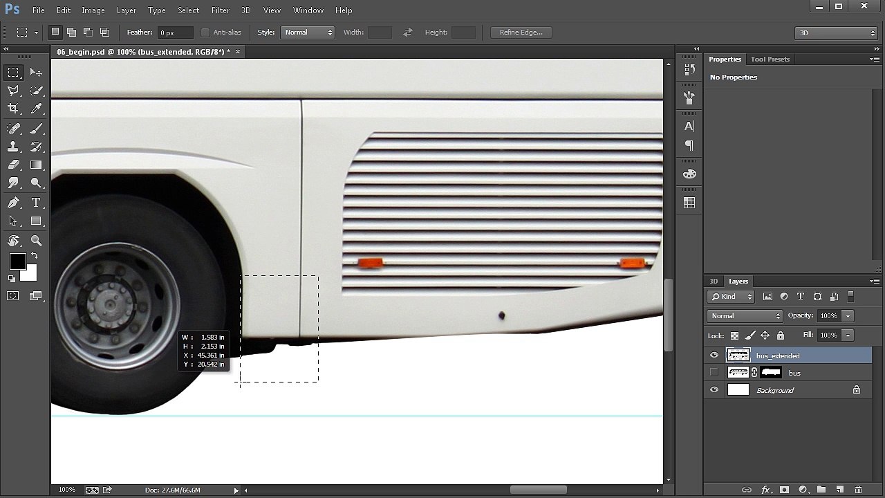 06. Extending the side view of the bus