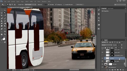 11. Adjusting values and transparency inside the bus side