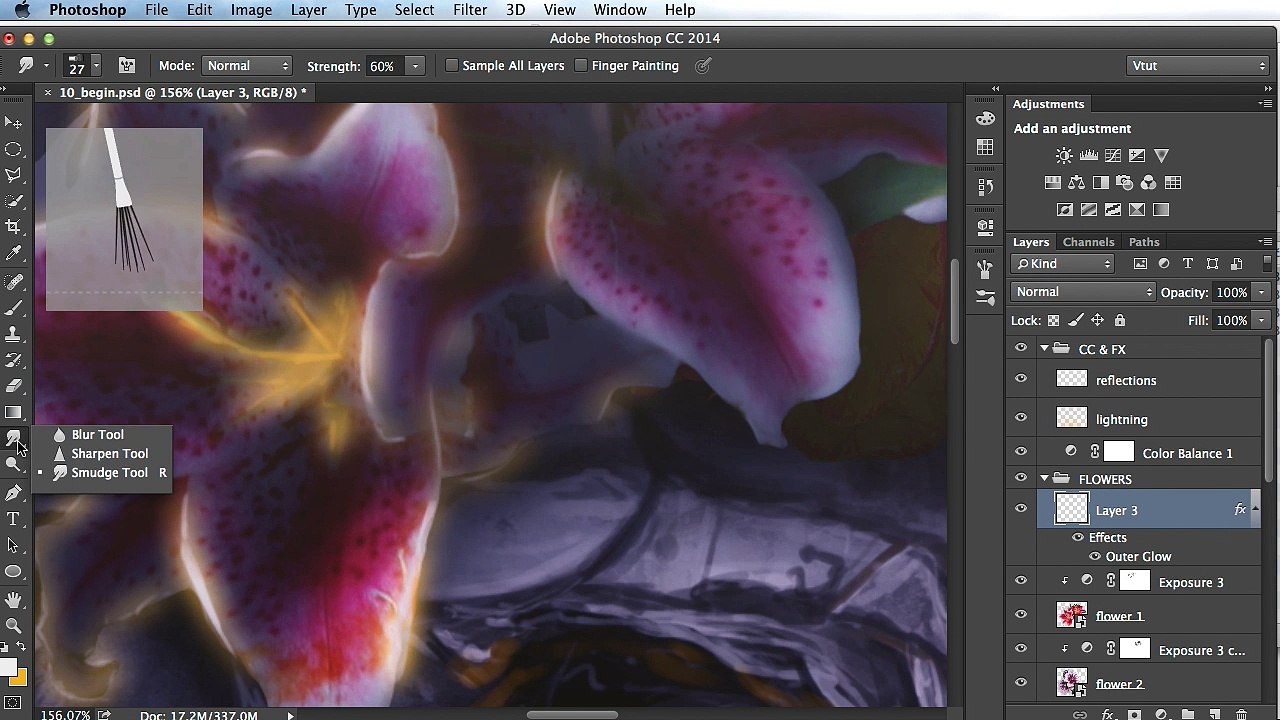 10. Using layer styles for effects