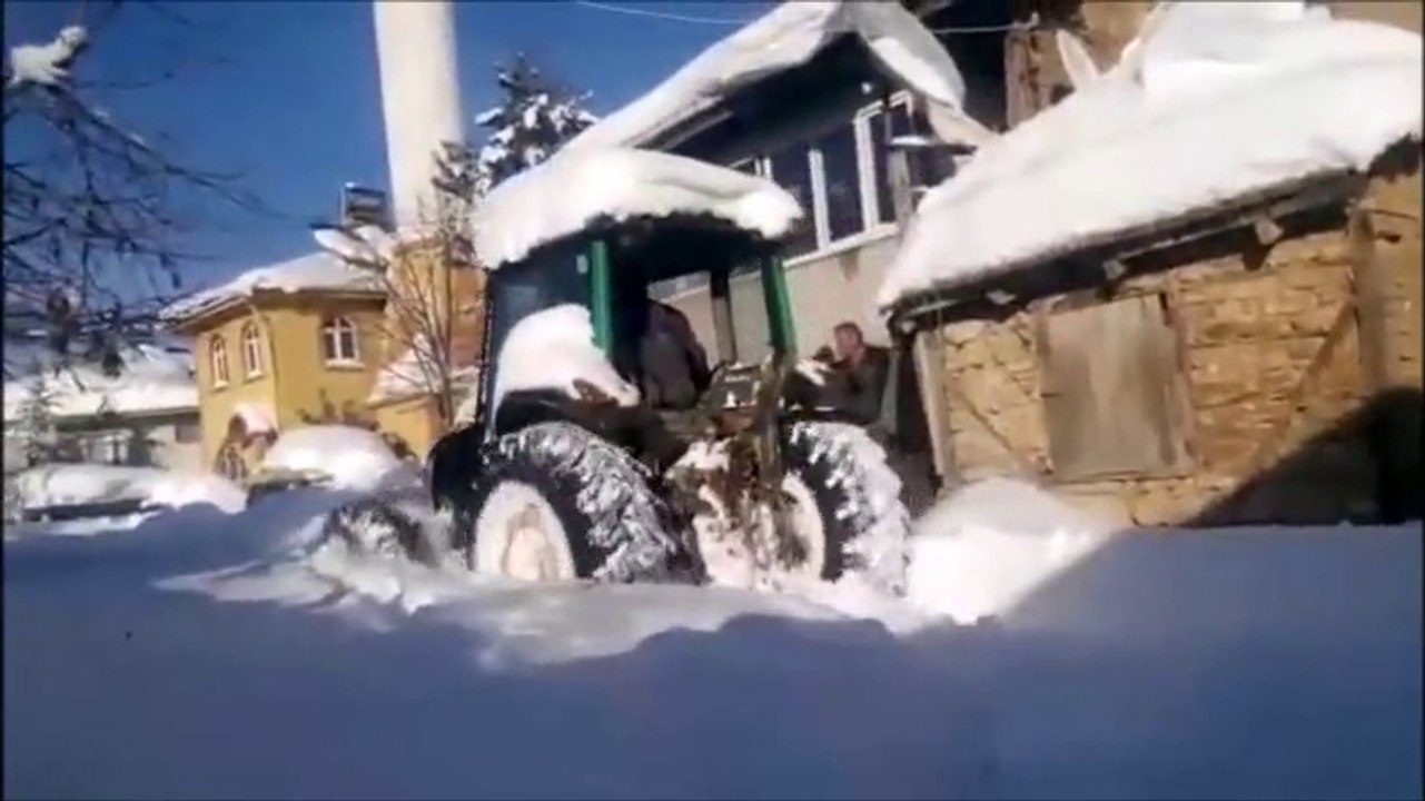 Ocak 2015 cilekli kar görüntüleri