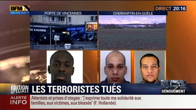 Assauts à la porte de Vincennes et à Dammartin-en-Goële (9/11): Les commentaires de Thibault de Montbrial, Roger Marion, Sarah-Lou Cohen et Dominique Rizet - 09/01