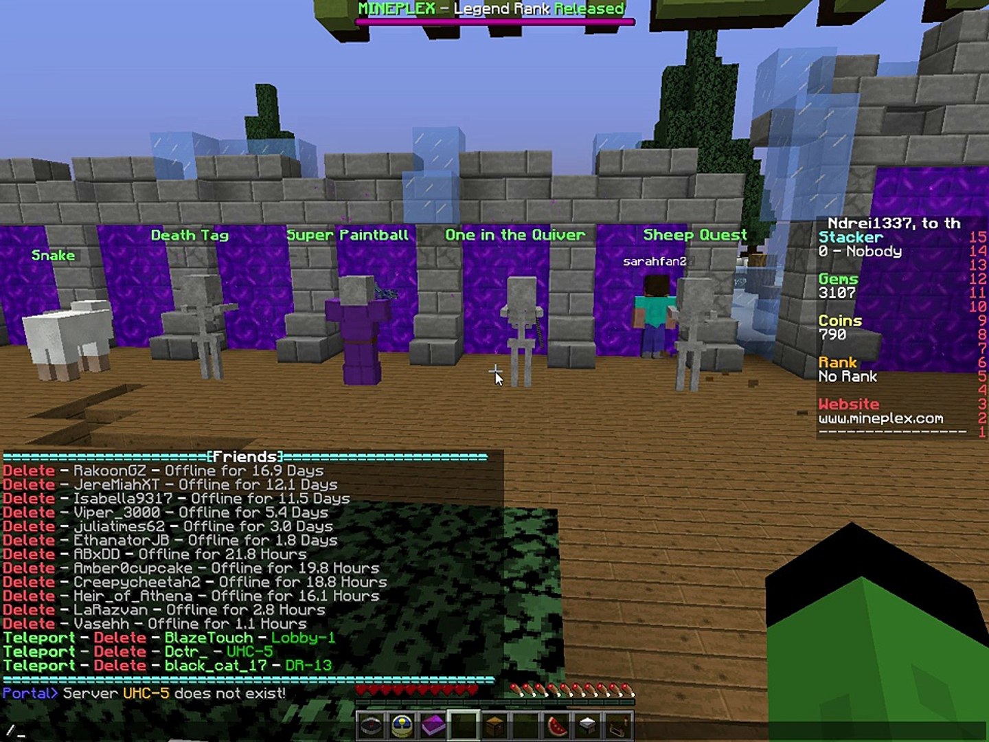 Mineplex Friend List Bug Video Dailymotion