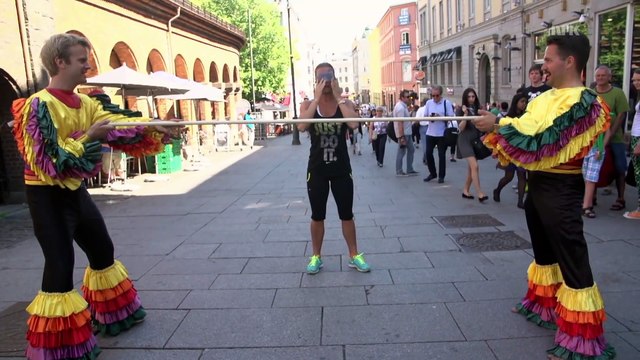 Hilarious Blindfolded Limbo prank!