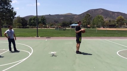 Drone crash trying to film basketball score : DJI Phantom Vision 2+ Drone