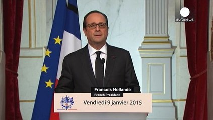 Hollande pide "unidad" y "vigilancia" y confirma que presidirá la marcha del domingo