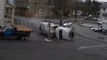 Garbage Truck Loses Brakes and crashes