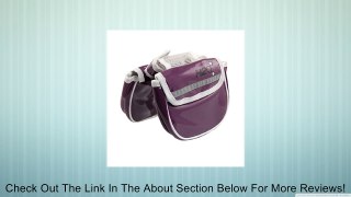 Bicycle Bike Faux Leather Dual Sides Purple Pannier Bag Review