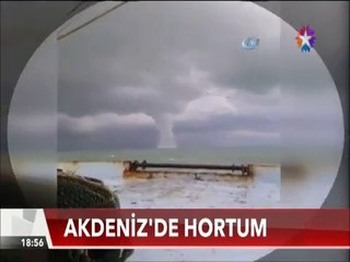 Akdeniz'de Dev Hortum balıkçılar tarafından böyle görüntülendi