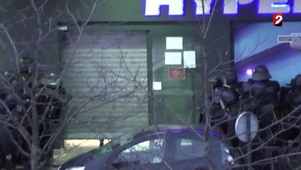Police Special forces intervention during Hostage Taking by terrorist in Paris