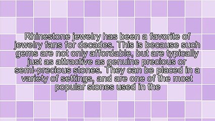 Rhinestone Rings Are A Beautiful And Affordable Option