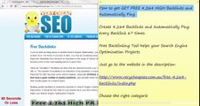How to get GET FREE 4,264 HIGH Backlinks and Automatically Ping
