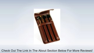 Aston Leather Quadruple Pen Case Brown Review