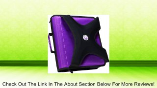 Case-it X-Hugger 2-Inch Round Ring Zipper Binder with Book Holder on Front, Purple, X-351-PUR Review