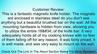 RSVP Stainless Steel Deluxe Magnetic Knife Bar, 18 Inch Review
