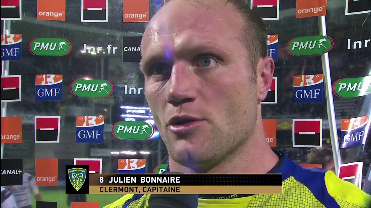 TOP14 - Clermont-Brive: Interview Julien Bonnaire (CLE) - J16 - Saison 2014/2015
