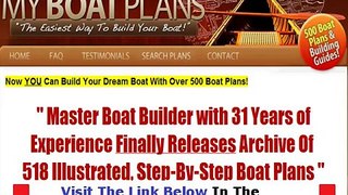 My Boat Plans Shocking Review Bonus + Discount