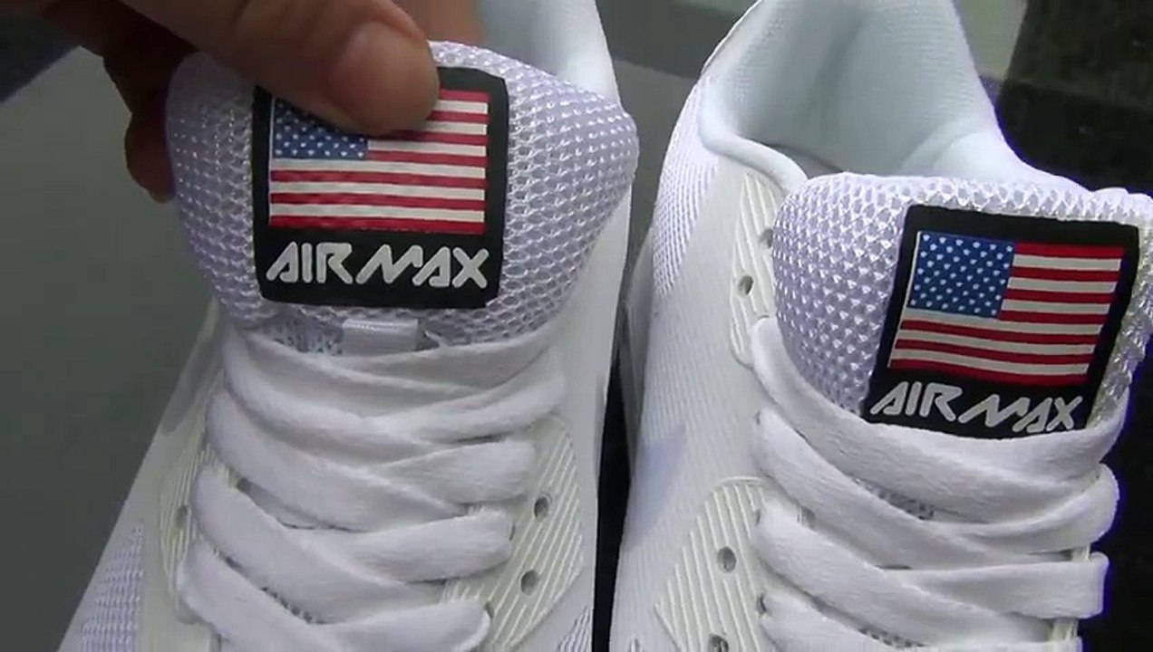 Nike Air Max 90 Hyperfuse Independence Day White Review @ repsperfect.cn (Free Shipping)