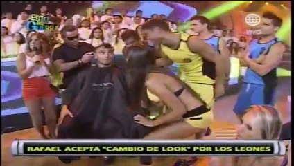 brazilian gets a buzzcut on TV