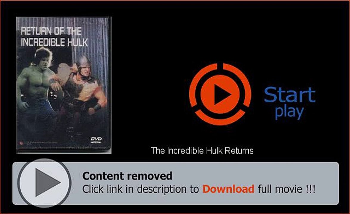 Download And Watch The Incredible Hulk Returns Movie Online