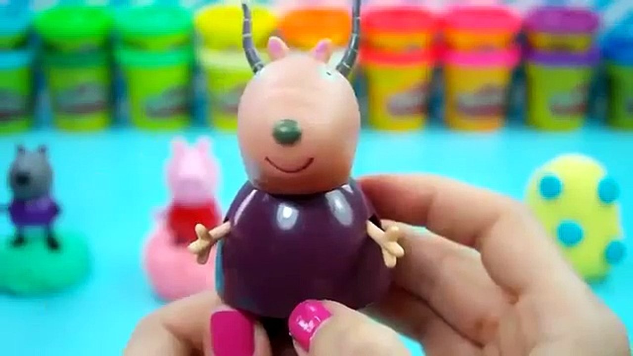 surprise eggs Play doh peppa pig opening peppa toys egg surprise playdoh