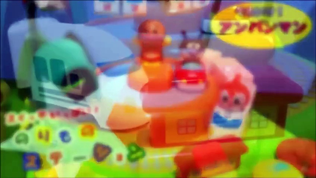 アンパンマン アニメ❤スイッチいっぱい のりものステーション おもちゃ バイキンマンと名犬チーズ 電車＆車 で遊んだよ♪ Anpanman Toys