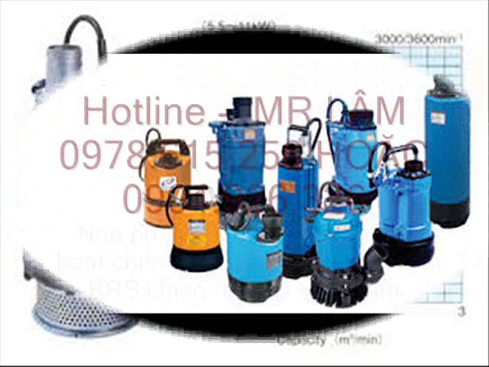 0978615256........Bơm nước thải Tsurumi KTZ 611, công suất 11kw, công suất 102m3h