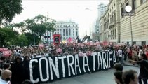 Brasile, scontri e arresti a marcia contro aumento costi trasporto pubblico