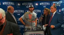 Rikk Wilde Has A Tough Time With His Lines While Presenting The MLB MVP Trophy