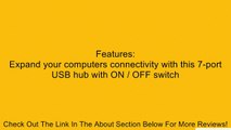 Generic 7-Port USB Hub with ON/OFF Switch, Black (7 Port USB Hub) Review
