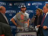 Rikk Wilde Has A Tough Time With His Lines While Presenting The MLB MVP Trophy