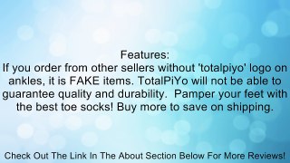 TotalPiYo Silicone Dots Non-slip Traction Grip Yoga Toe Socks Review