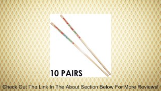 Melamine Chopsticks, 10 Pairs, Ivory Dragon Design Review