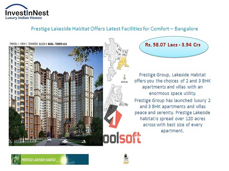 Buy Comfortable Apartment @ Prestige Lakeside Habitat