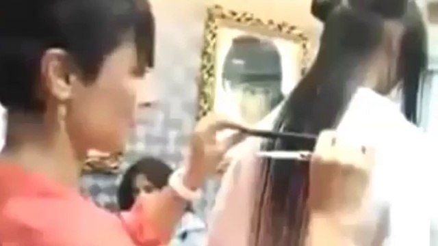 Cut Hair short - Long hair cutting & haircut for women - step by step DIY