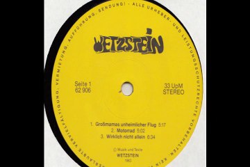 Wetzstein "Motorrad"1983 Germany Heavy Prog