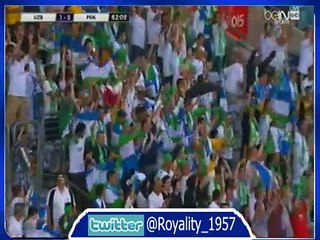 هدف اوزباكستان الاول على كوريا الشمالية || كاس اسيا 2015