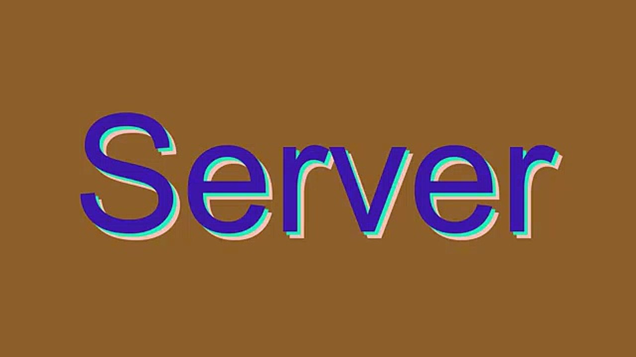 How to Pronounce Server