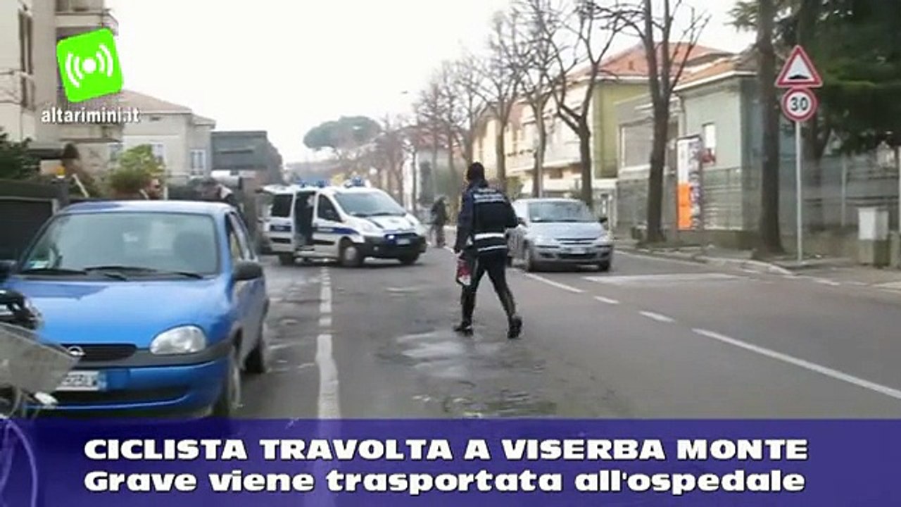 Rimini, ciclista travolta in via Beltramini a Viserba Monte, è gravè