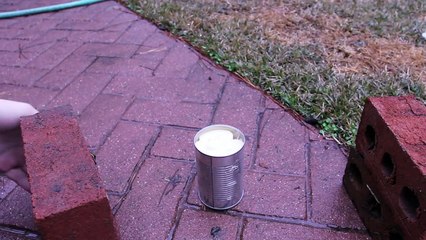 Emergency Alcohol Stove from Toilet Paper and Can