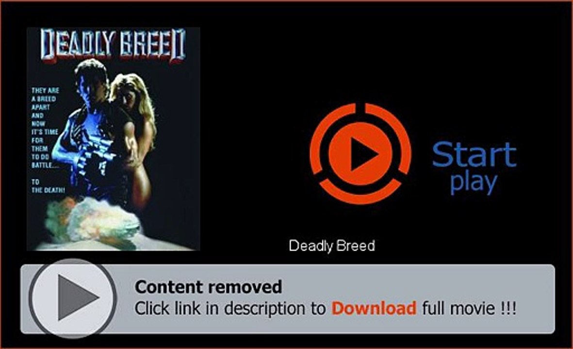 Deadly Breed Movie Full Download