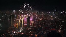Los impresionantes fuegos artificiales de Manila por 2015