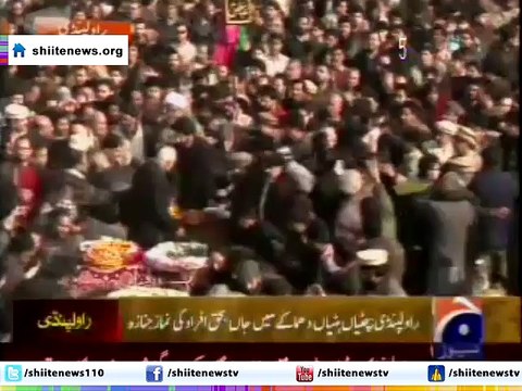 Funeral prayers of Millad un Nabi's Martyrs