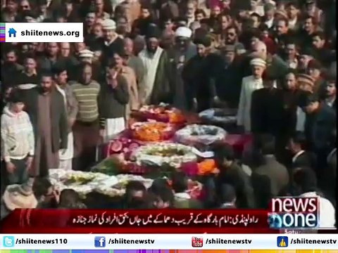 Funeral prayers of Millad un Nabi's Martyrs