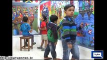 Dunya News - India: Children spread message of peace through painting